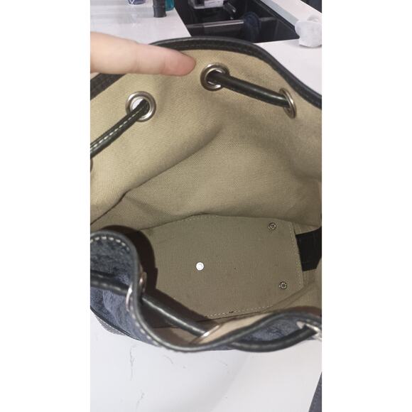 Dooney & Bourke Vintage Signature Collection Bucket bag black gray heritage chic - Picture 10 of 11